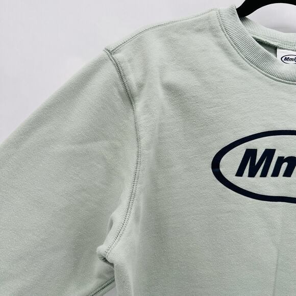 MMGL 87mm Seoul Korea Sweatshirt Size M Green Cotton French Terry Preppy Street - Picture 2 of 10